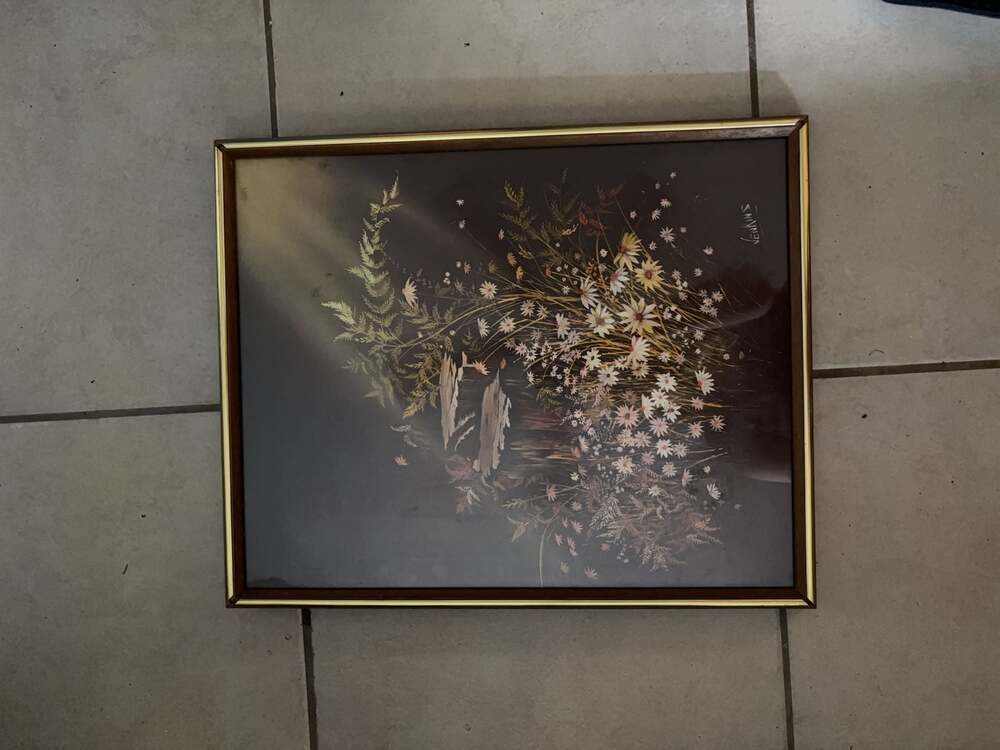 Vintage Jenkins Floral Still Life Framed Print